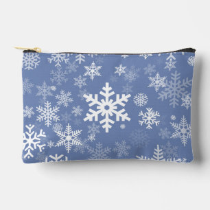 Pochette À Accessoires Snowflakes Personnaliser graphique Arrière - plan 