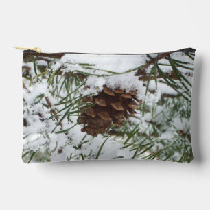 Pochette À Accessoires Snowy Pine Cone I