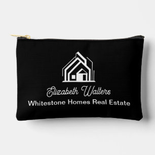 Pochette À Accessoires Société Immobilière Noire Realtor Personnalisé