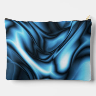Pochette À Accessoires Soie bleue