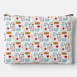 Pochette À Accessoires Soins infirmiers médecin icônes médicales pilules 