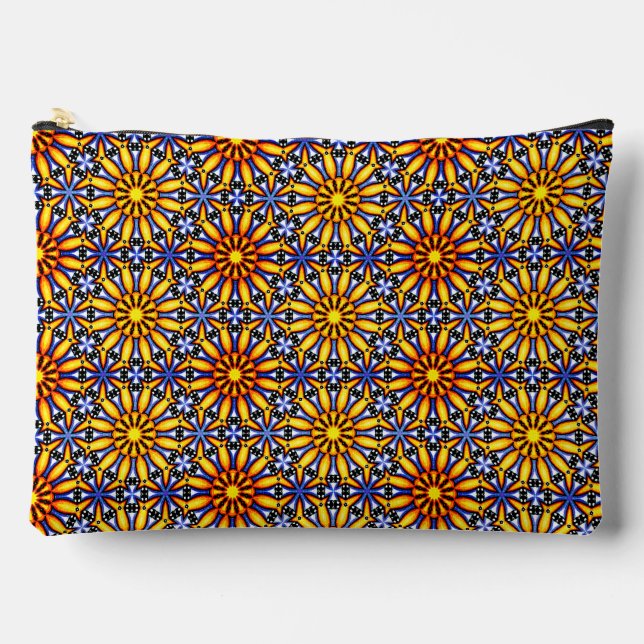 Pochette À Accessoires Soleil céleste Mandala (Recto)
