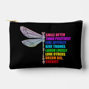 Pochette À Accessoires Sourire de libellule Pensez souvent de manière pos