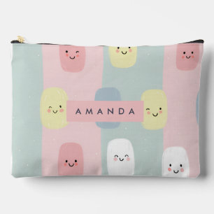 Pochette À Accessoires Sourires personnalisés Pastel Sweets Kawaii