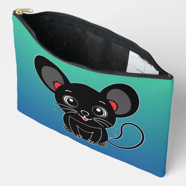 Pochette À Accessoires Souris Mignonne (Ouvrir)