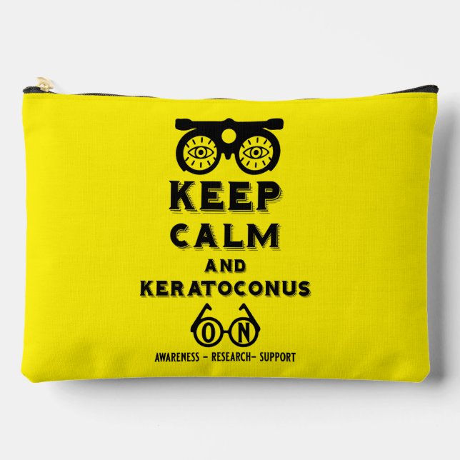 Pochette À Accessoires Soutien Et Sensibilisation À Keratoconus (Recto)
