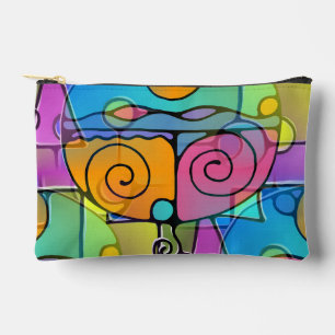 Pochette À Accessoires Spirales Abstraites de l'énergie - motif sans soud