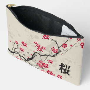 Pochette À Accessoires Style oriental Sakura Cherry Blossom Art