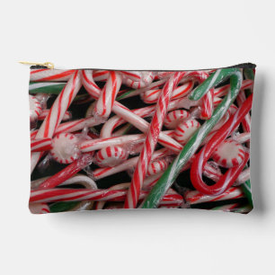 Pochette À Accessoires Sucres de canne et menthe de Noël