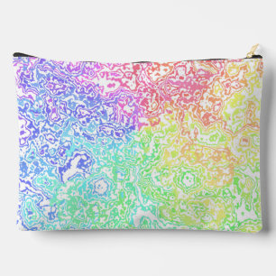 Pochette À Accessoires Super coloré Vibrant Maximaliste Marbre arc-en-cie