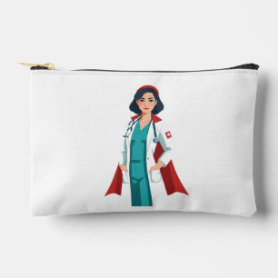 Pochette À Accessoires Super Infirmière – Héroïne en Blouse Blanche