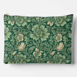 Pochette À Accessoires Superbe modèle Vintage de floraison verte