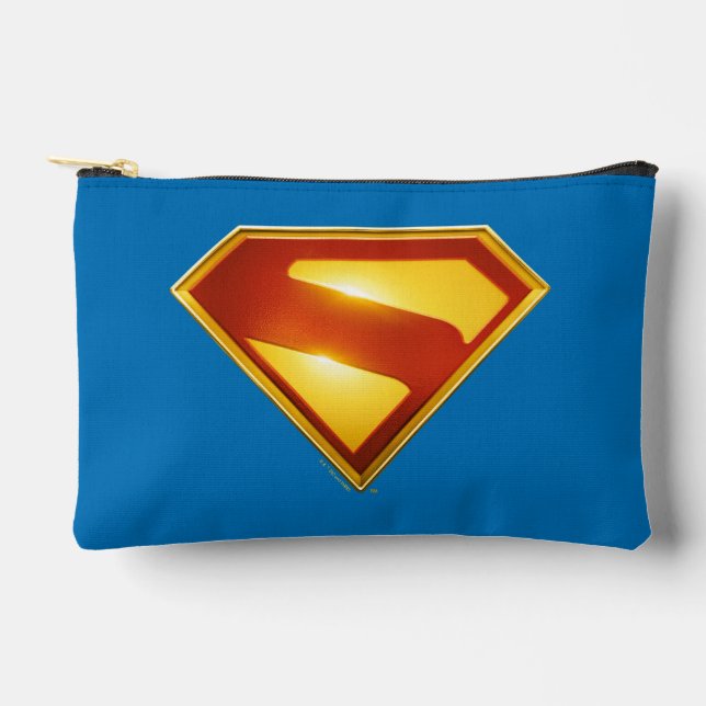 Pochette À Accessoires Superman Golden S Shield brillance (Recto)