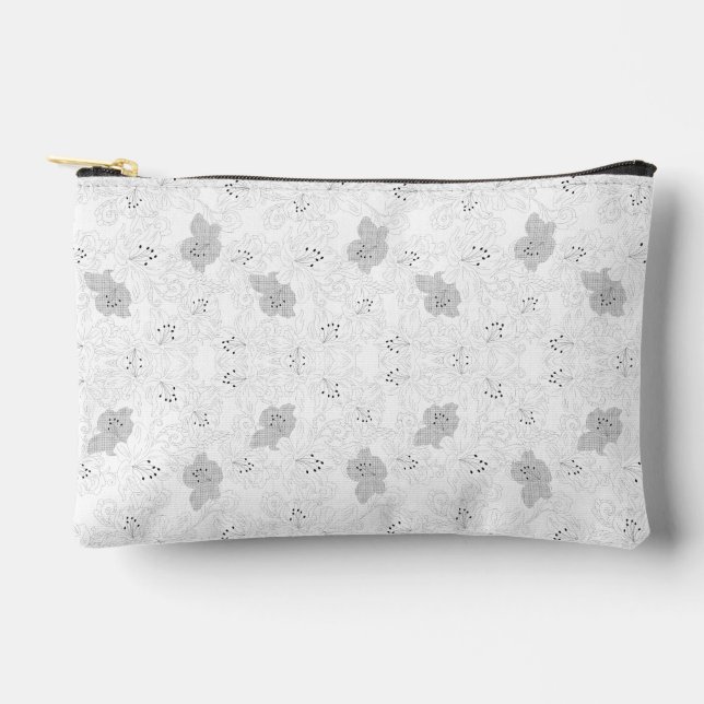 Pochette À Accessoires Superposition de grille transparente – Texture PNG (Recto)