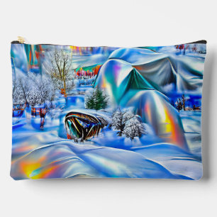 Pochette À Accessoires Surreal Winter Wonderland avec lumière Iridescente