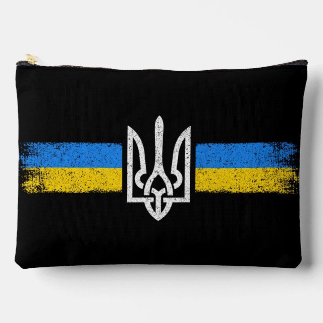 Pochette À Accessoires SYMBOLE DU Drapeau Ukraine (Recto)