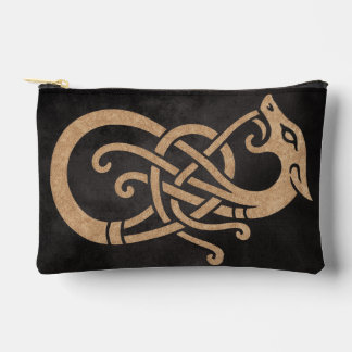 Pochette À Accessoires Symbole du nœud du serpent viking doré