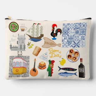 Pochette À Accessoires Symboles du Portugal pour les amoureux du voyage