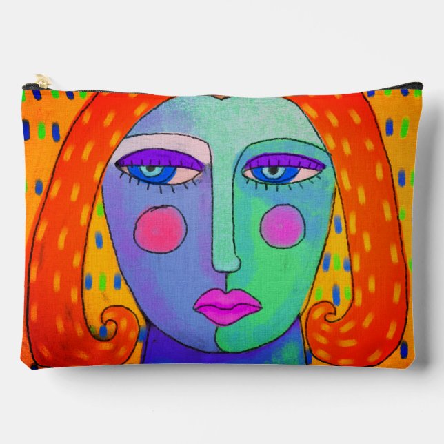 Pochette À Accessoires Tableau numérique Abstrait original (Recto)