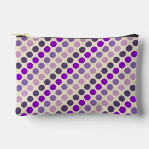 Pochette À Accessoires Taches à pois violets par Shirley Taylor