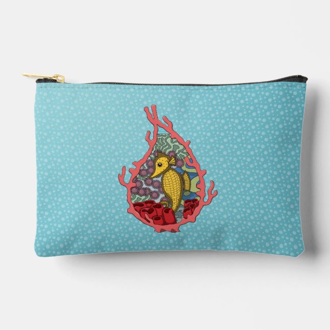 Pochette À Accessoires Tanga l'Hippocampe (Recto)