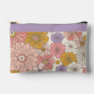 Pochette À Accessoires Tapis de bureau rétro bohème floral jardin