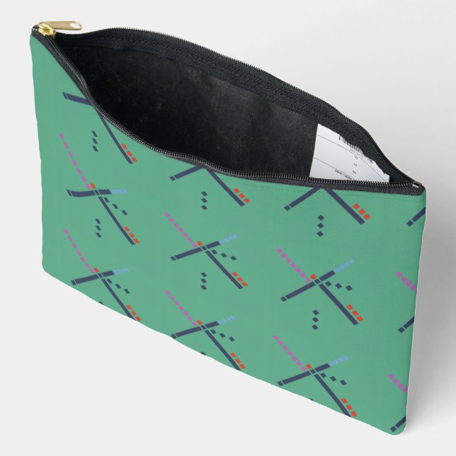 Pochette À Accessoires Tapis de l'aéroport PDX (Ouvrir)