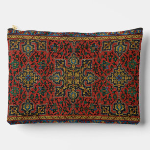 Pochette À Accessoires Tapis Persan Rouge Bleu Classique