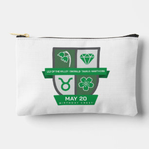Pochette À Accessoires Taurus Crest d'anniversaire™ pour le 1er-20 mai