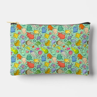 Pochette À Accessoires Tea Time, Unbirthday Party, small mint zipup