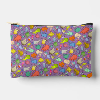 Pochette À Accessoires Tea Time, Unbirthday Party, small purple zipup