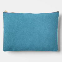 Teal Colored Leather Effect Print Cut