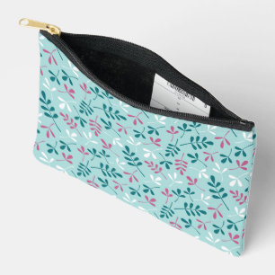 Pochette À Accessoires Teals Motifs Feuille assortés rose blanc