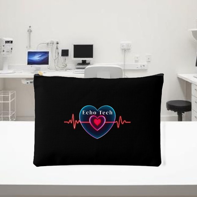 Pochette À Accessoires Technologie Echo | Bouton | EKG (Echo tech _ Heartbeat _ EKG Accessory Pouch )