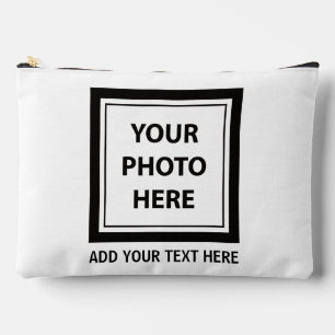 Pochette À Accessoires Télécharger une photo et ajouter du texte - Person