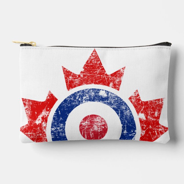 Pochette À Accessoires Tempête cible de hockey de curling de Mod Canada (Recto)