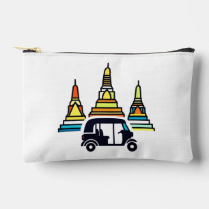 Pochette À Accessoires Temples thaïlandais et tuk tuks