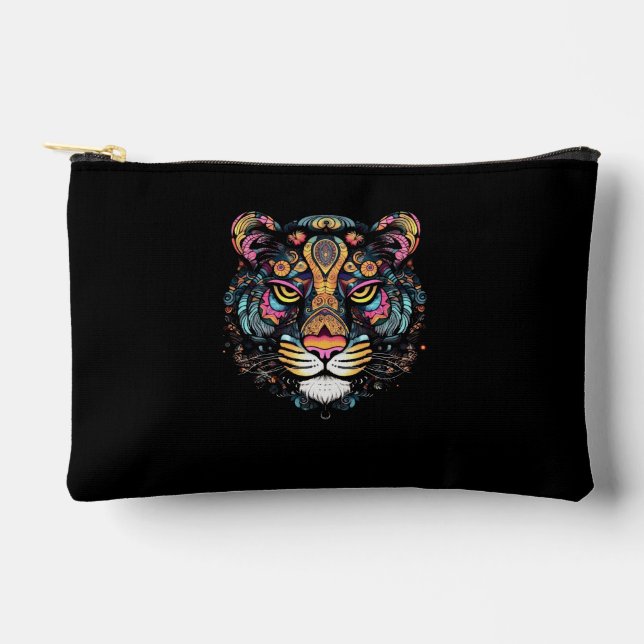 Pochette À Accessoires Tête de tigre  (Recto)