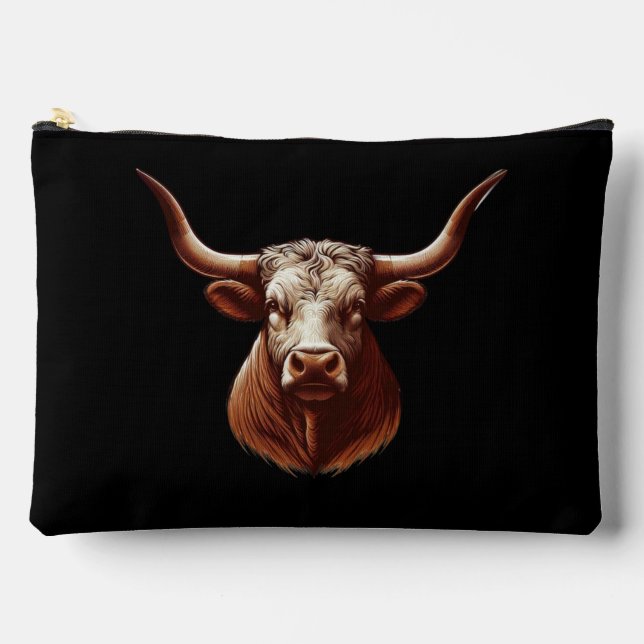 Pochette À Accessoires Texas Longhorn (Recto)