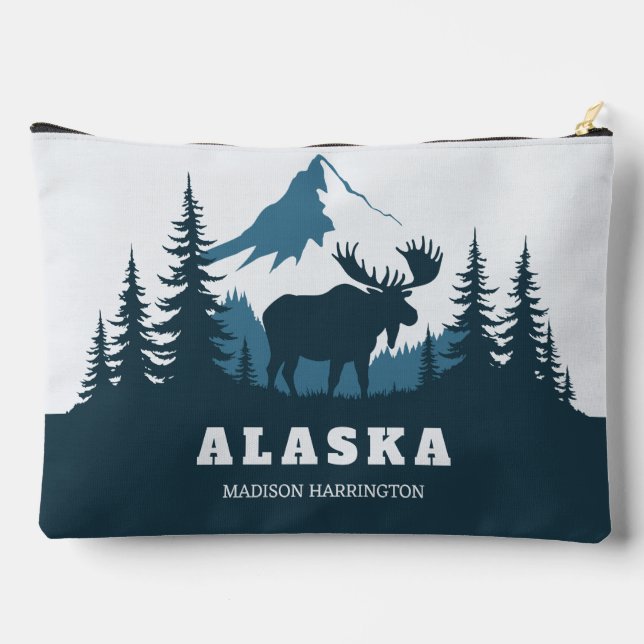 Pochette À Accessoires Texte personnalisé ALASKA (Verso)