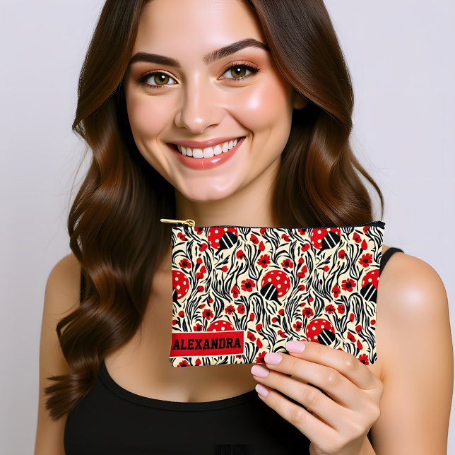 Pochette À Accessoires Texte personnalisé La pagaie (Custom text The Paddle Pop Accessory Pouch)