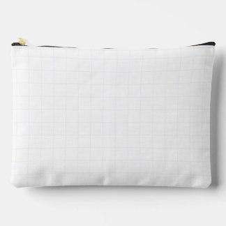 Pochette À Accessoires Texture de grille blanche minimaliste personnalisa