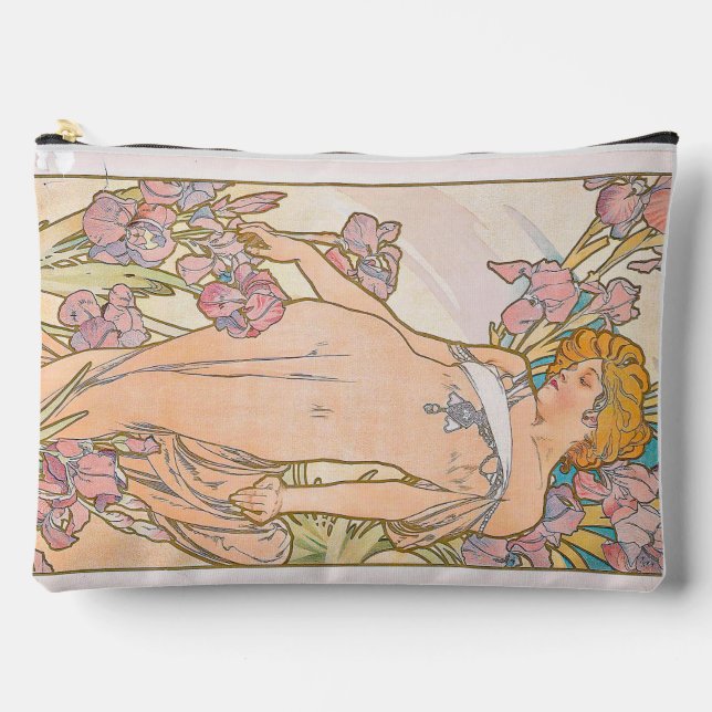 Pochette À Accessoires The Iris (1897) par Alphonse Mucha (Recto)