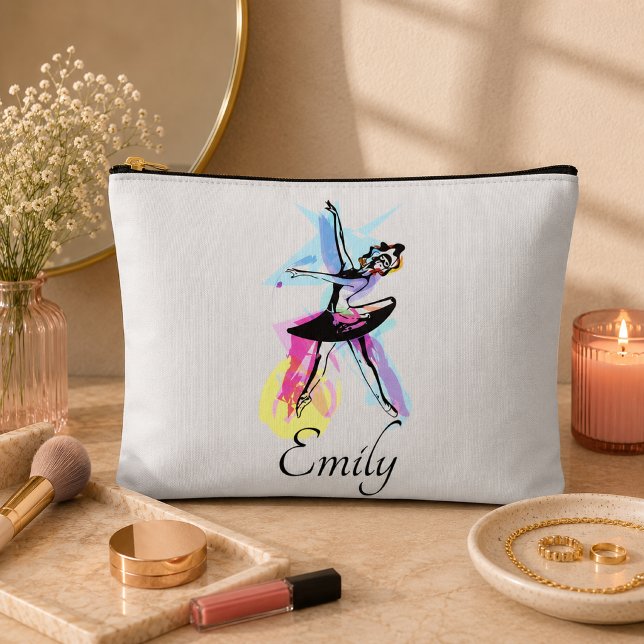Pochette À Accessoires Thème aquarelle danseuse ballerine (Créateur téléchargé)