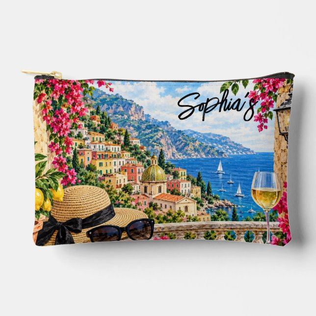 Pochette À Accessoires Thème Italien Mignon  (Recto)