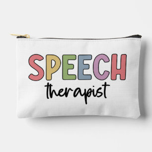 Pochette À Accessoires Thérapeute de la parole personnalisée SLP