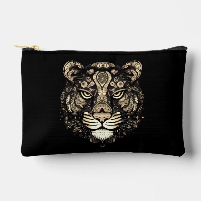 Pochette À Accessoires Tigre d'or (Recto)