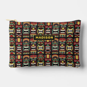 Pochette À Accessoires Tiki Totems nom personnalisé