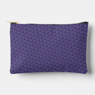 Pochette À Accessoires Tissage Hexagonal Royal