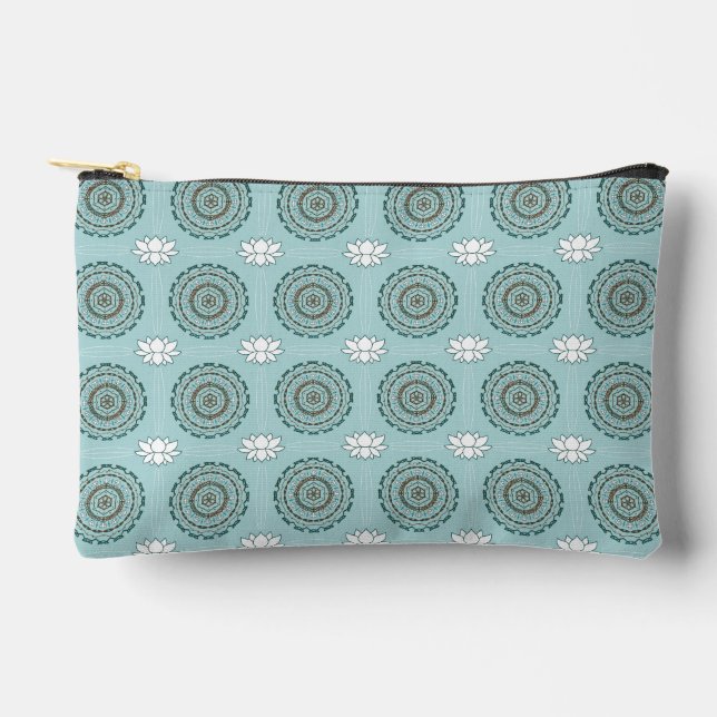 Pochette À Accessoires Tissage Lotus (Recto)